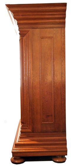 Exceptional 18th Century Baroque Oak Cabinet from Germany, called ‘Nasenschrank’