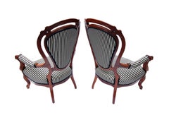 19th Century Louis Philippe Armchair, Set of Two