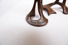 Small Art Nouveau Copper Desk Clock, 1903