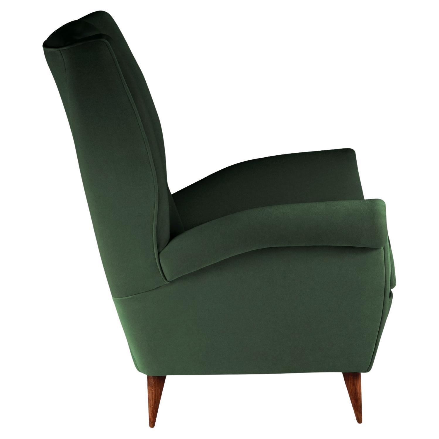 Mid-Century moderno Coppia di sedie da salotto in stile italiano 