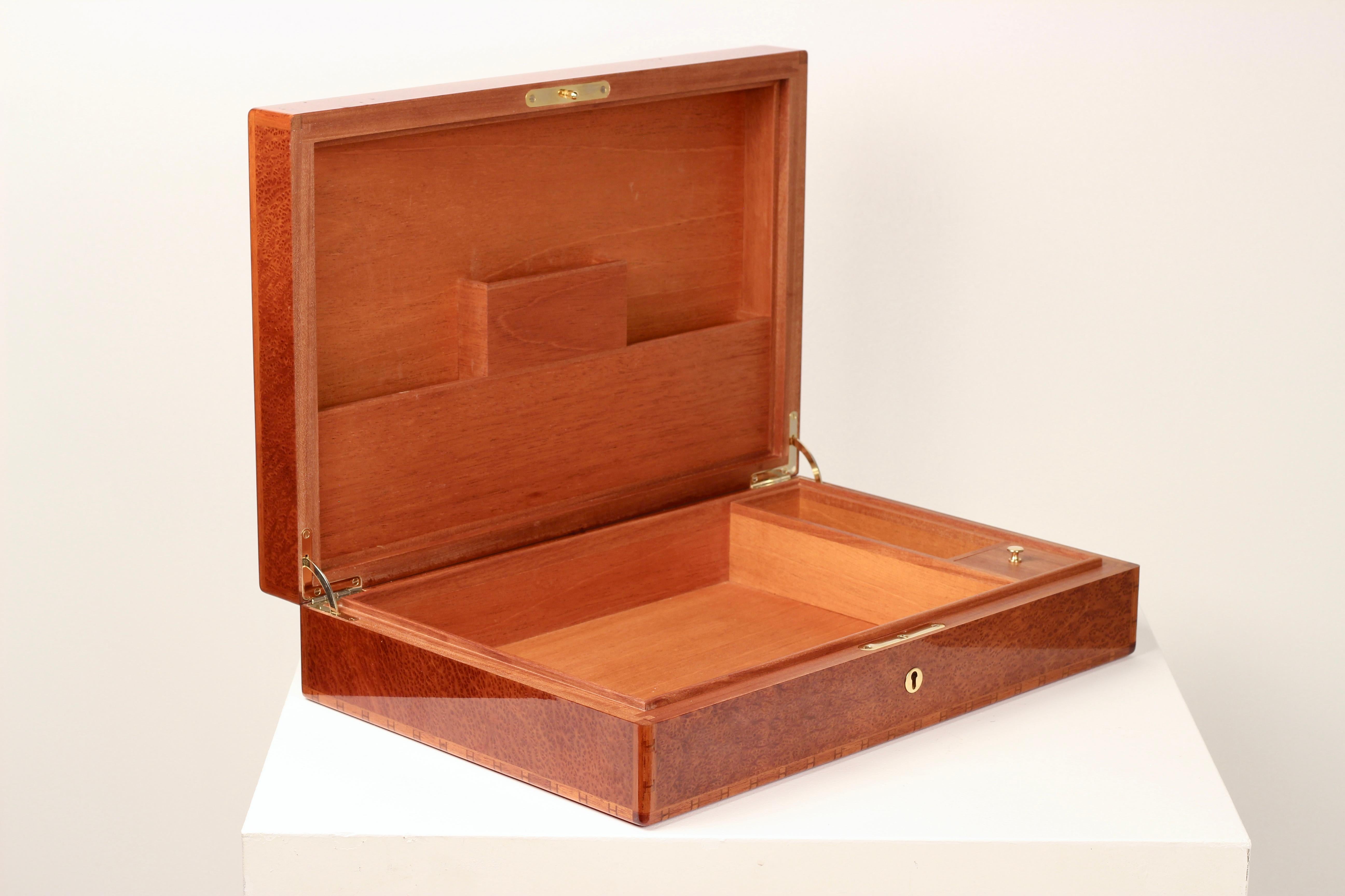Hermès Paris Mahagoni Briefpapier / Korrespondenzkasten, 1988 im Angebot 4