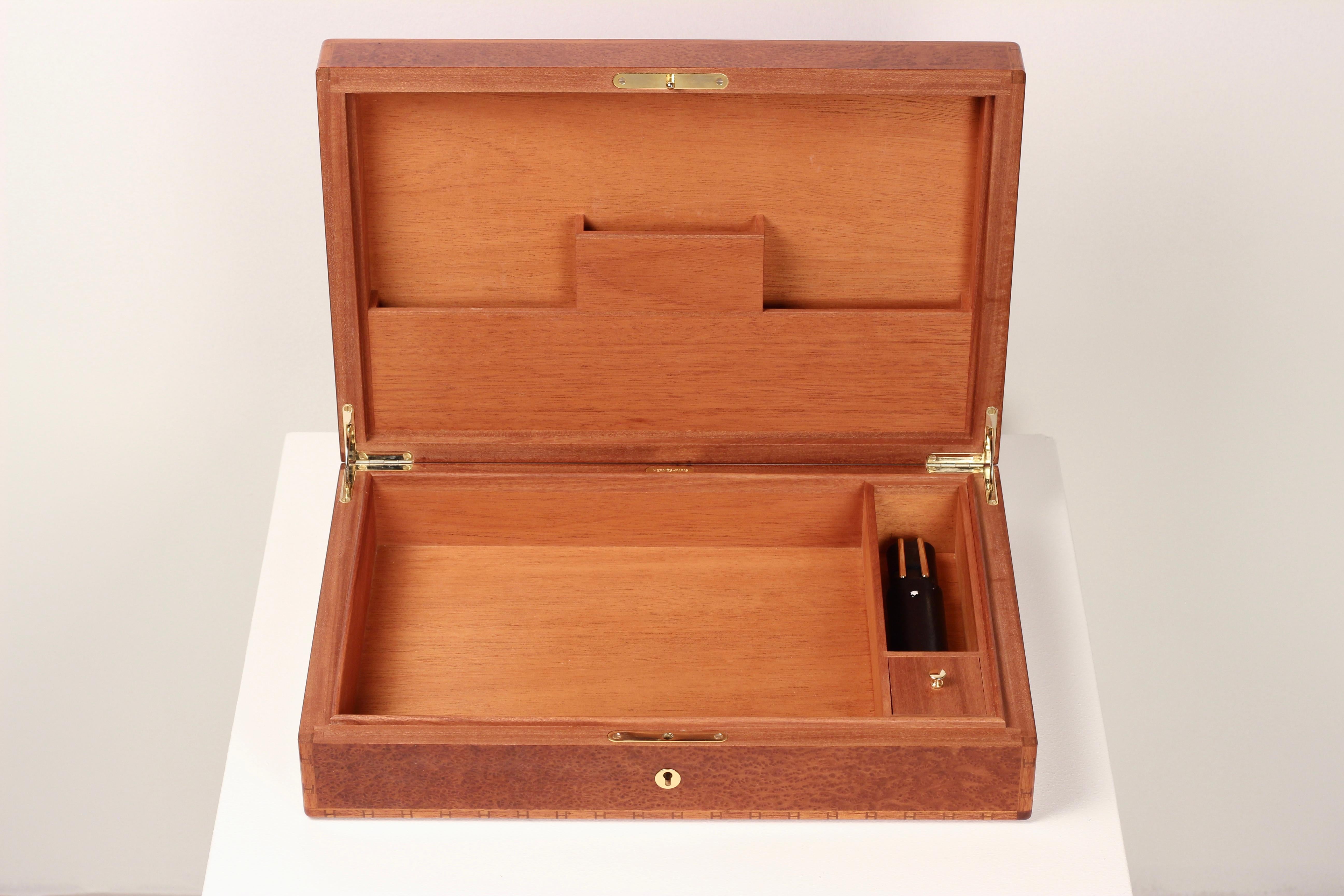 Hermès Paris Mahagoni Briefpapier / Korrespondenzkasten, 1988 im Angebot 3