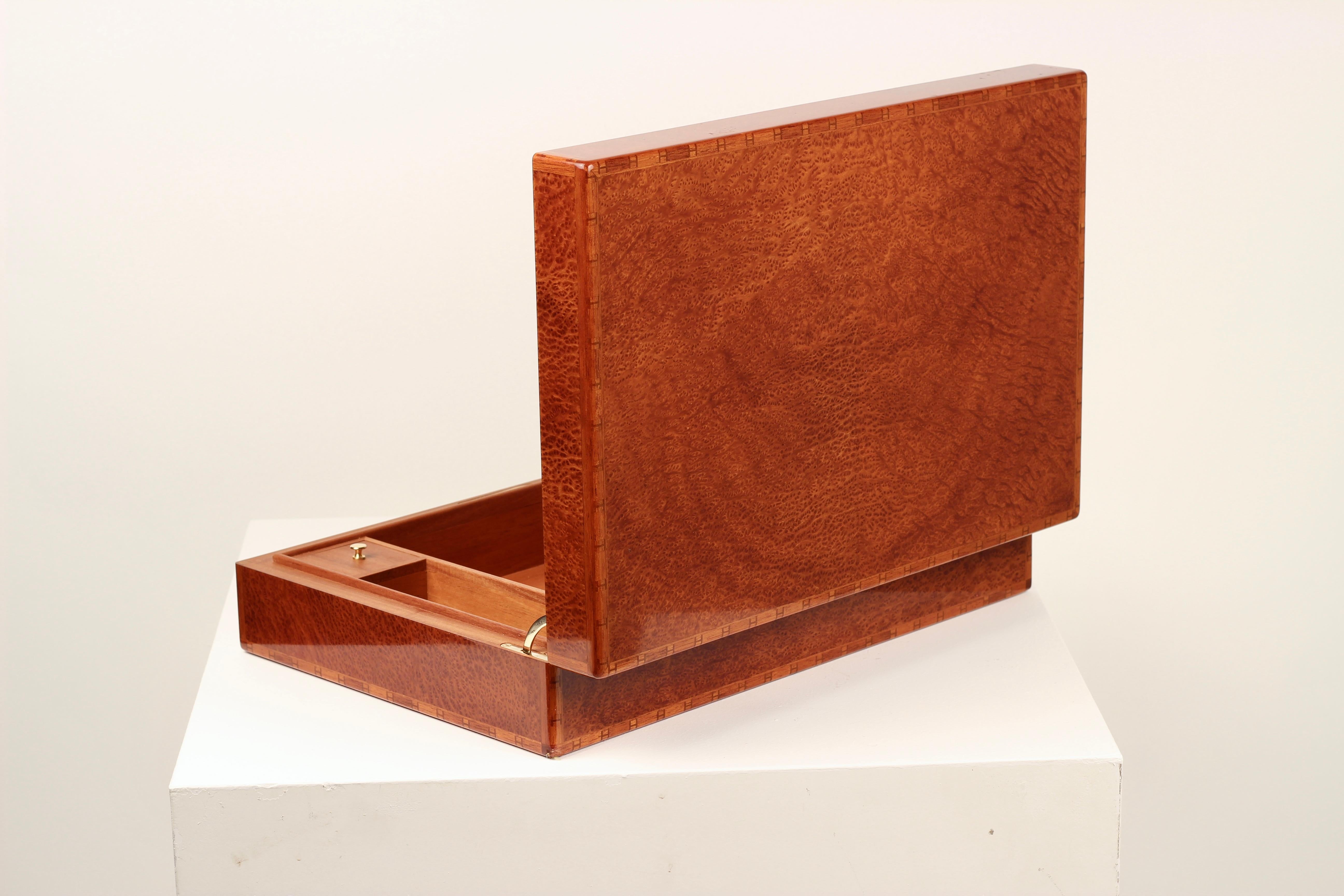 Hermès Paris Mahagoni Briefpapier / Korrespondenzkasten, 1988 im Angebot 8