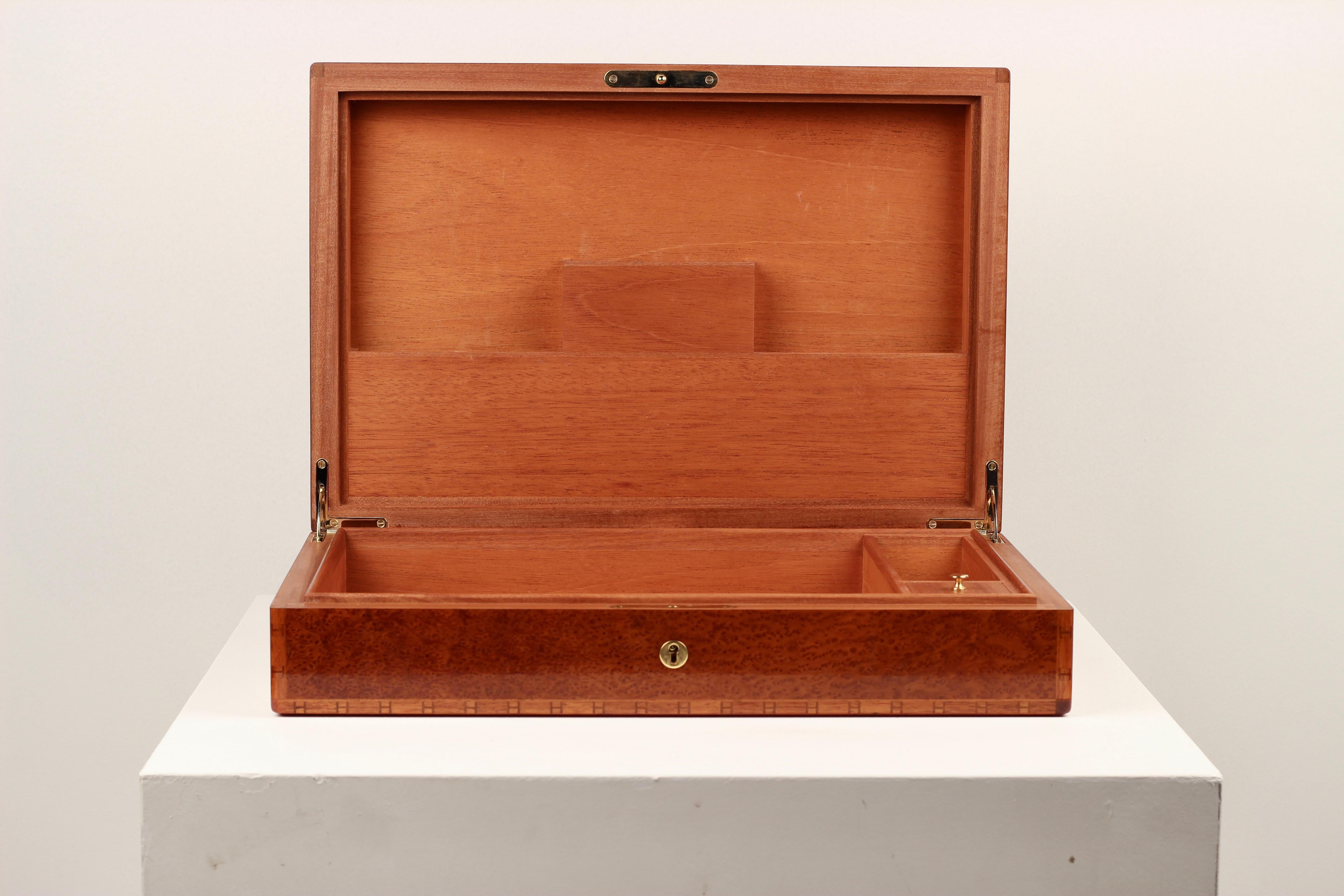 Hermès Paris Mahagoni Briefpapier / Korrespondenzkasten, 1988 im Angebot 11