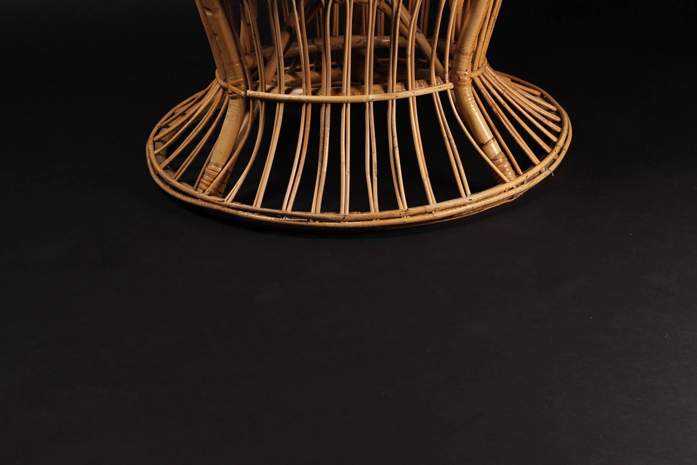 Wicker chair designed by Lio Carminati In Good Condition In London, GB