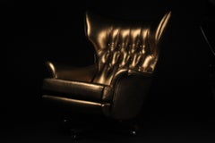 G Plan Lounge Chair and Ottoman Model 62 'Blofeld'