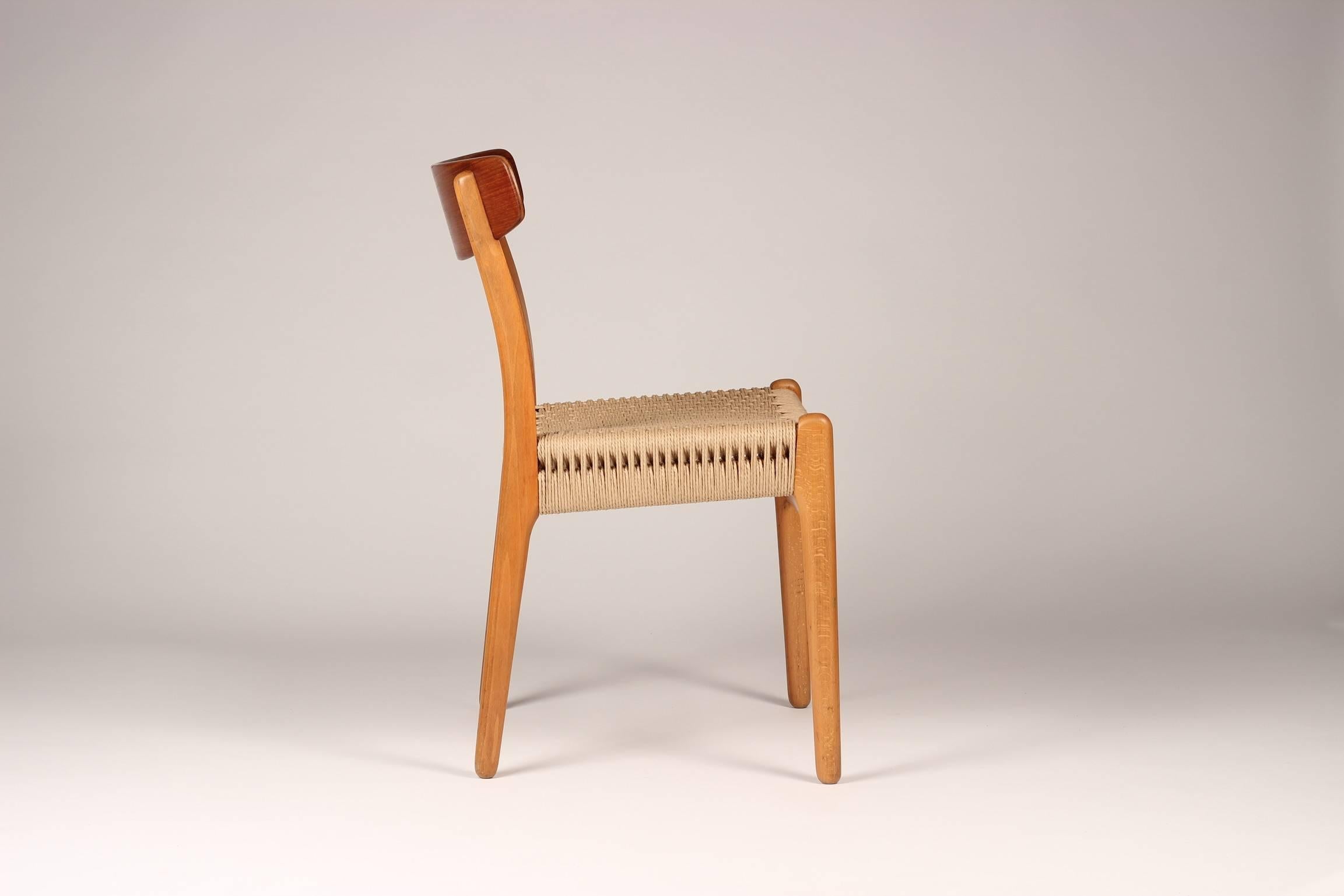 Scandinavian Modern Set of Six Hans Wegner CH23 Dinning Chairs