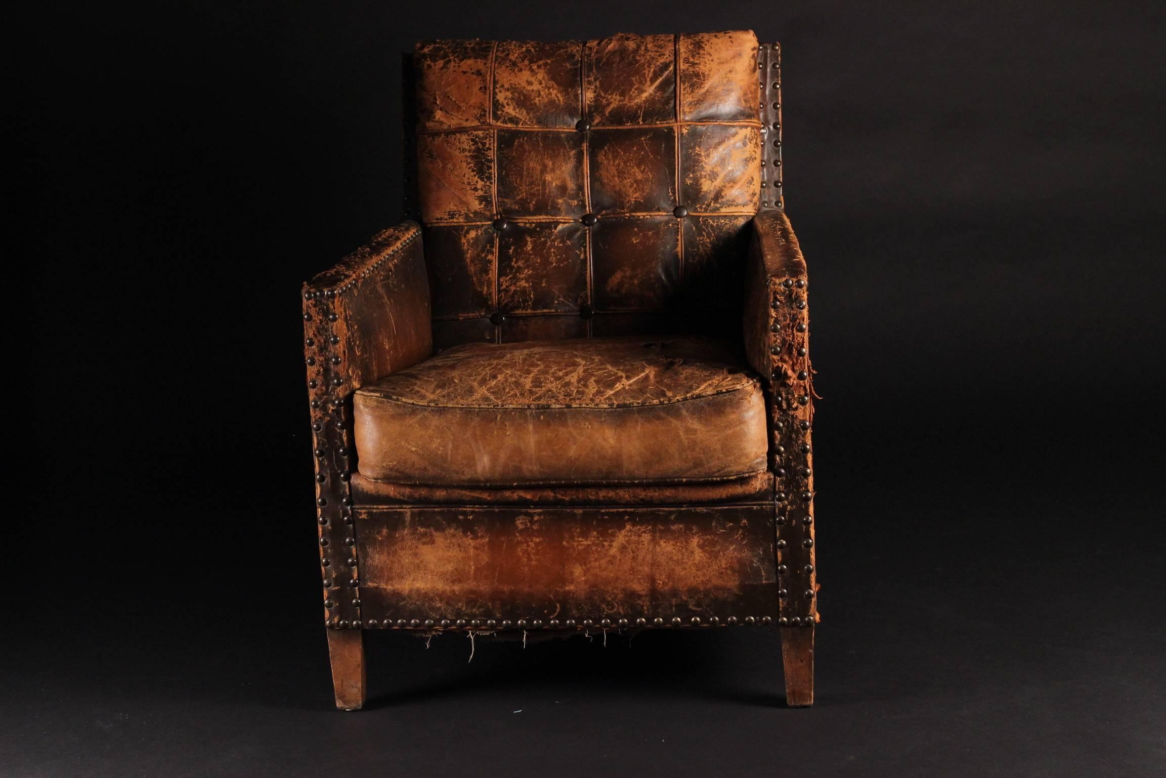 Other Late 19th-Early 20th Century Italian Lounge, Club Chair
