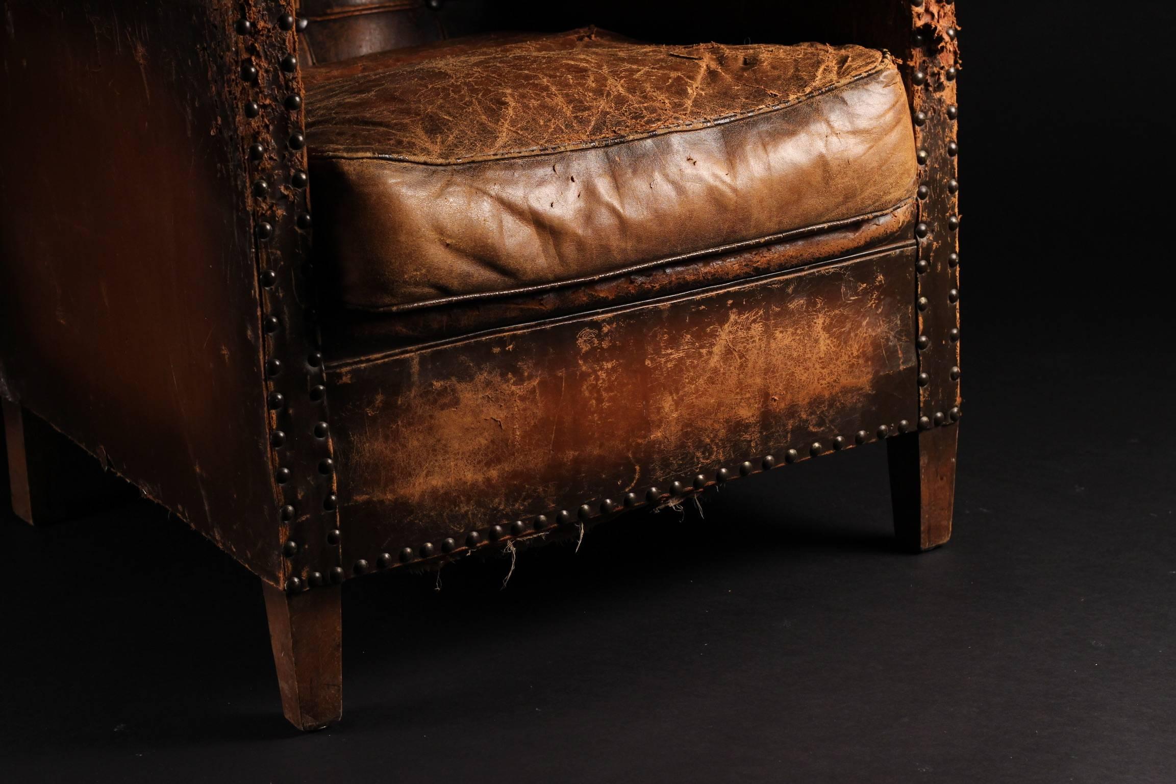 Late 19th-Early 20th Century Italian Lounge, Club Chair 3