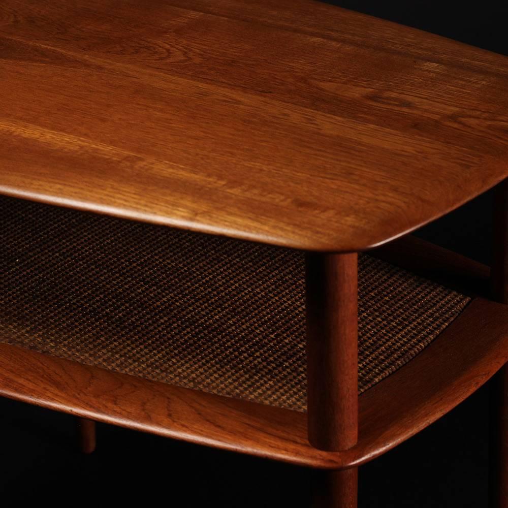 Woodwork Scandinavian Modern  Teak End or Side Table by Peter Hvidt 