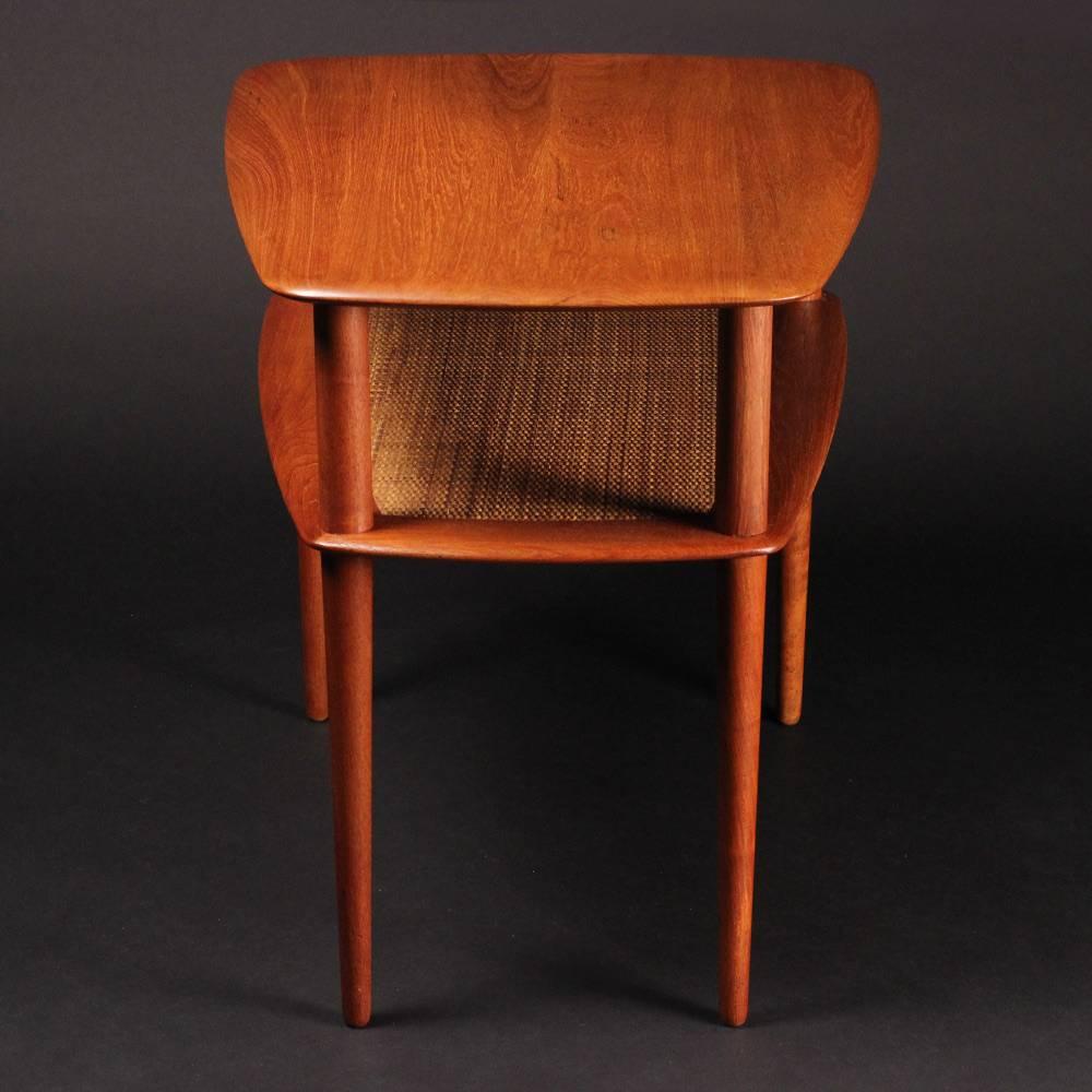 Mid-20th Century Scandinavian Modern  Teak End or Side Table by Peter Hvidt 