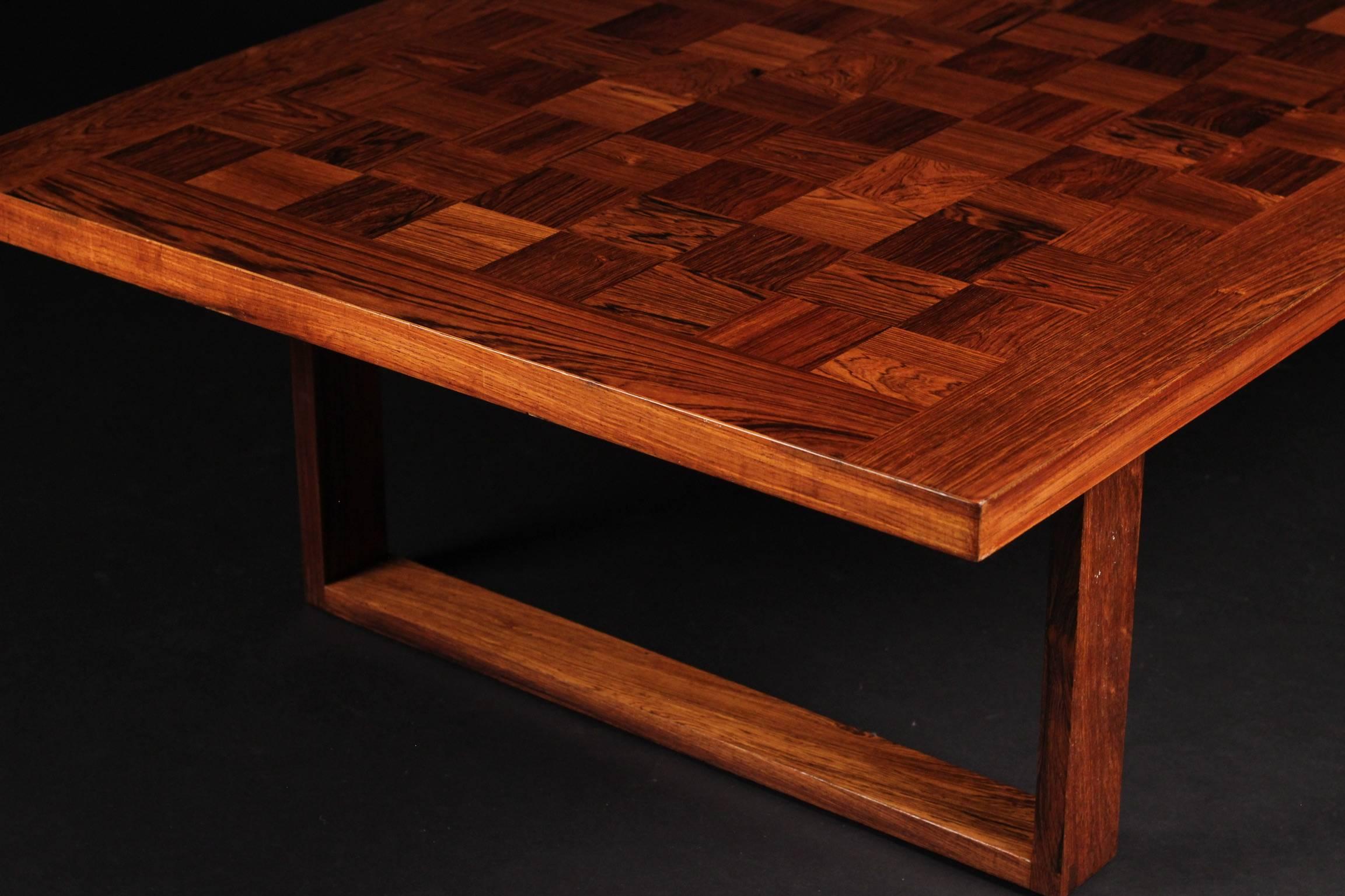 Scandinavian Modern Rosewood Cocktail or Coffee Table Designed by Poul Cadovius In Excellent Condition In London, GB