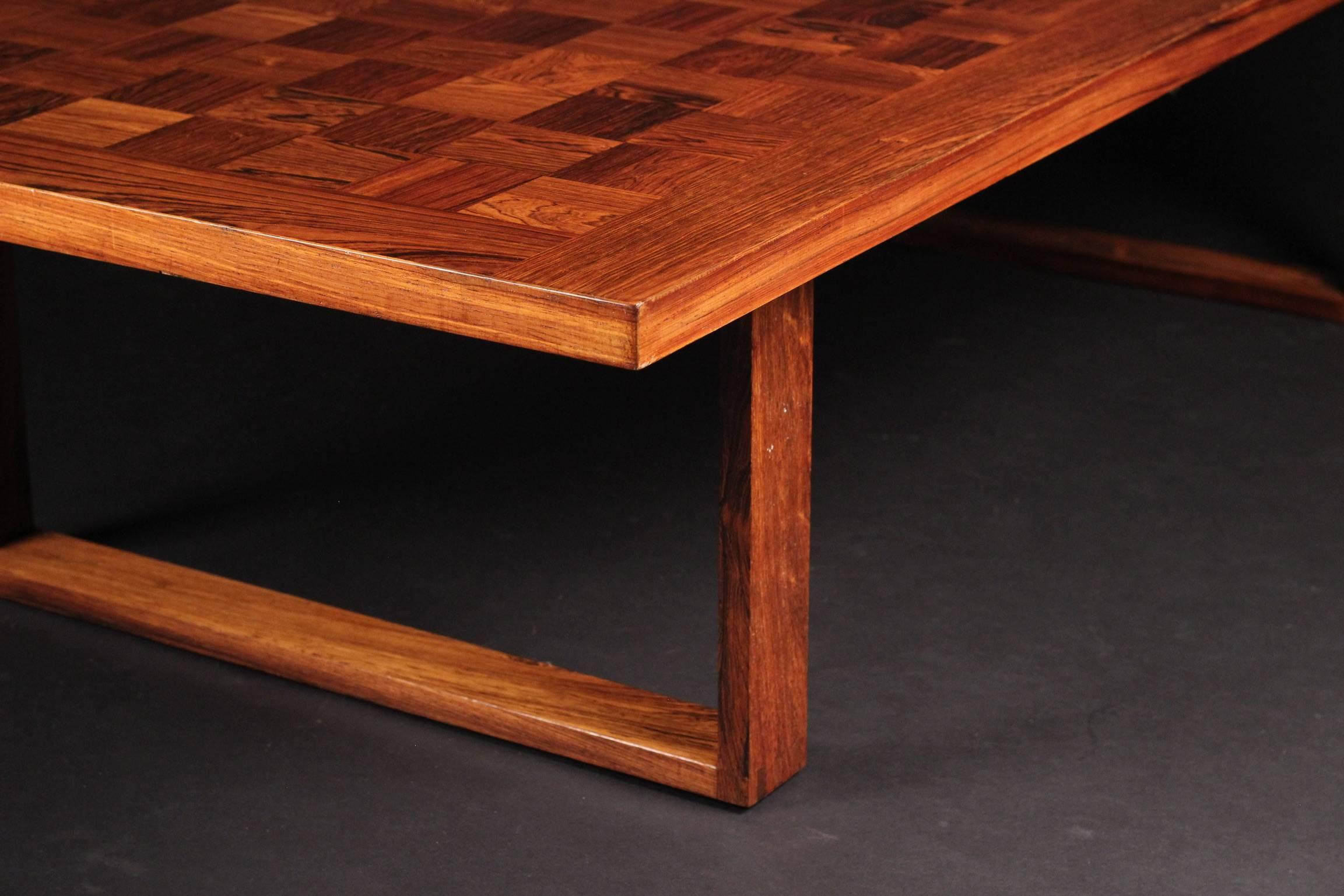 Mid-20th Century Scandinavian Modern Rosewood Cocktail or Coffee Table Designed by Poul Cadovius
