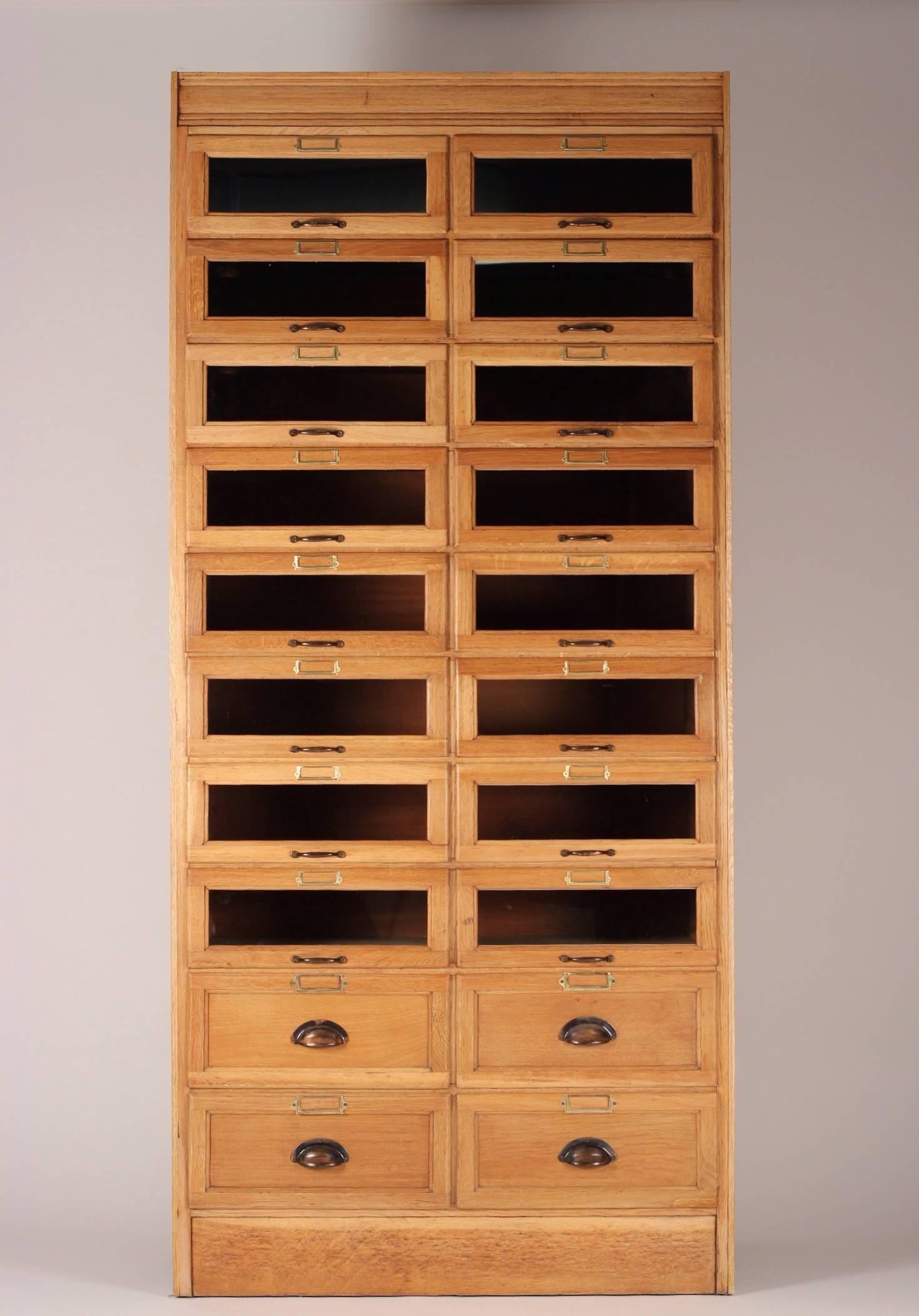Edwardian 20th Century Gentlemans Haberdashery Display Cabinet