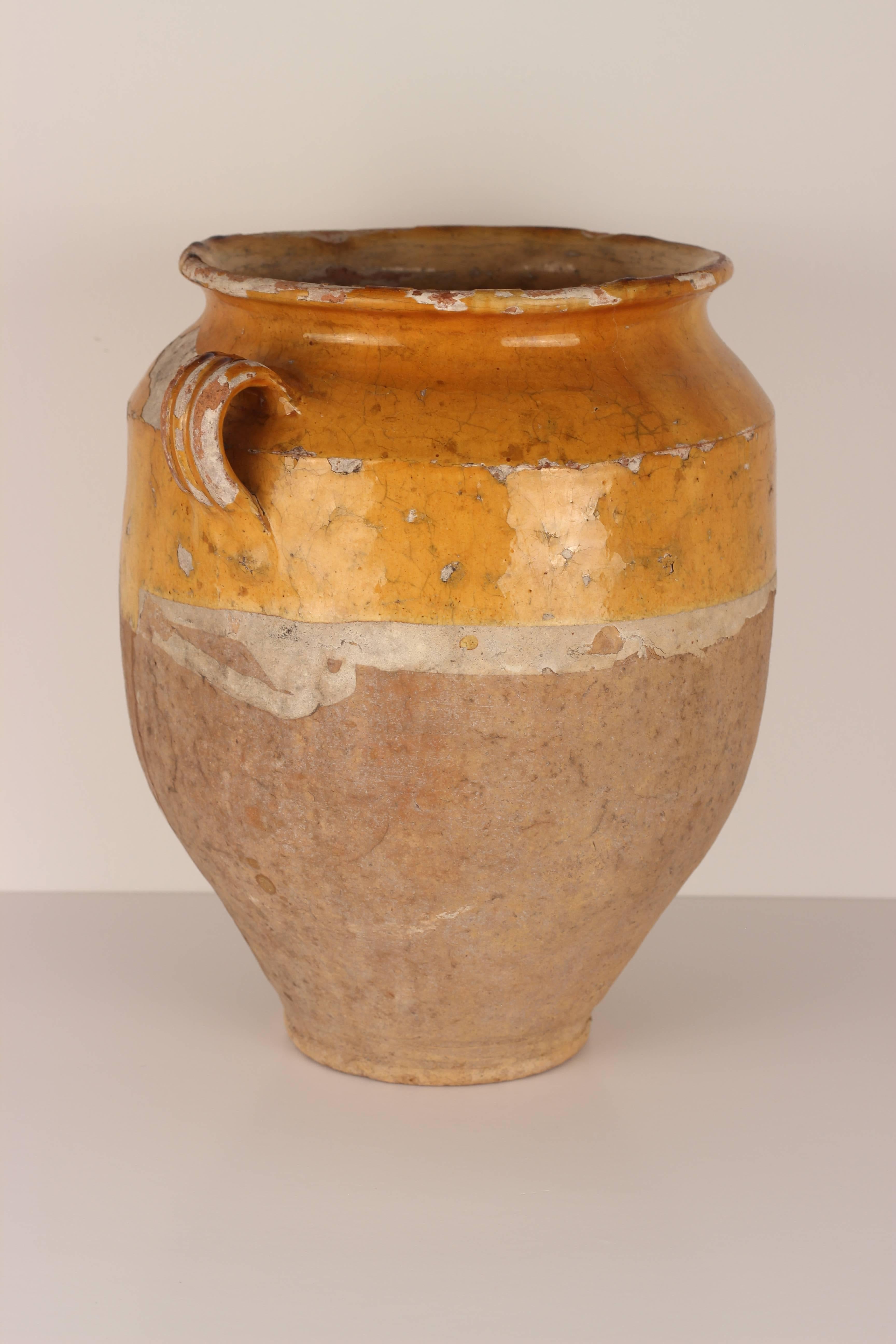 French Decorative Confit Pot from the South of France, 19th Century
