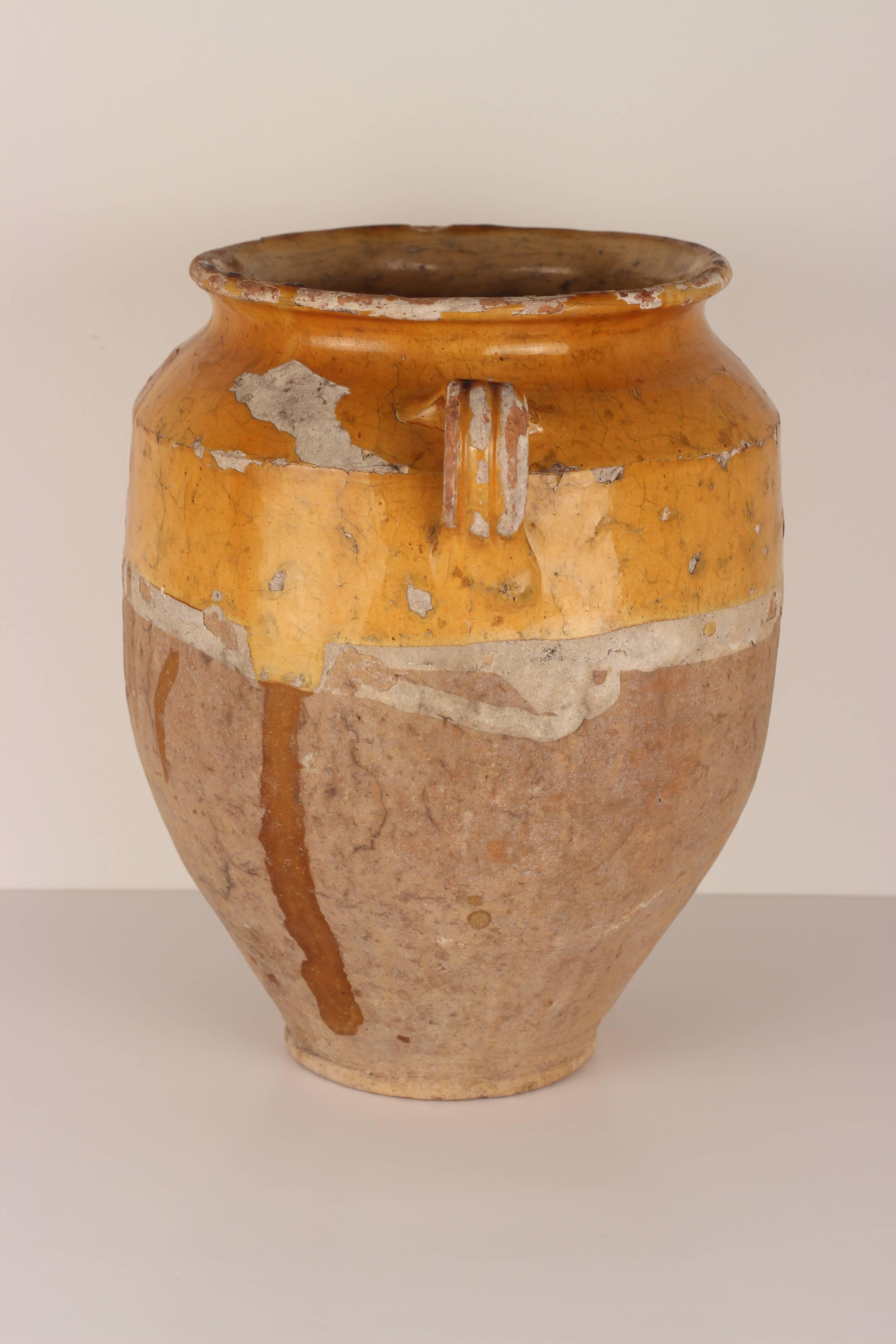 French Provincial Decorative Confit Pot from the South of France, 19th Century