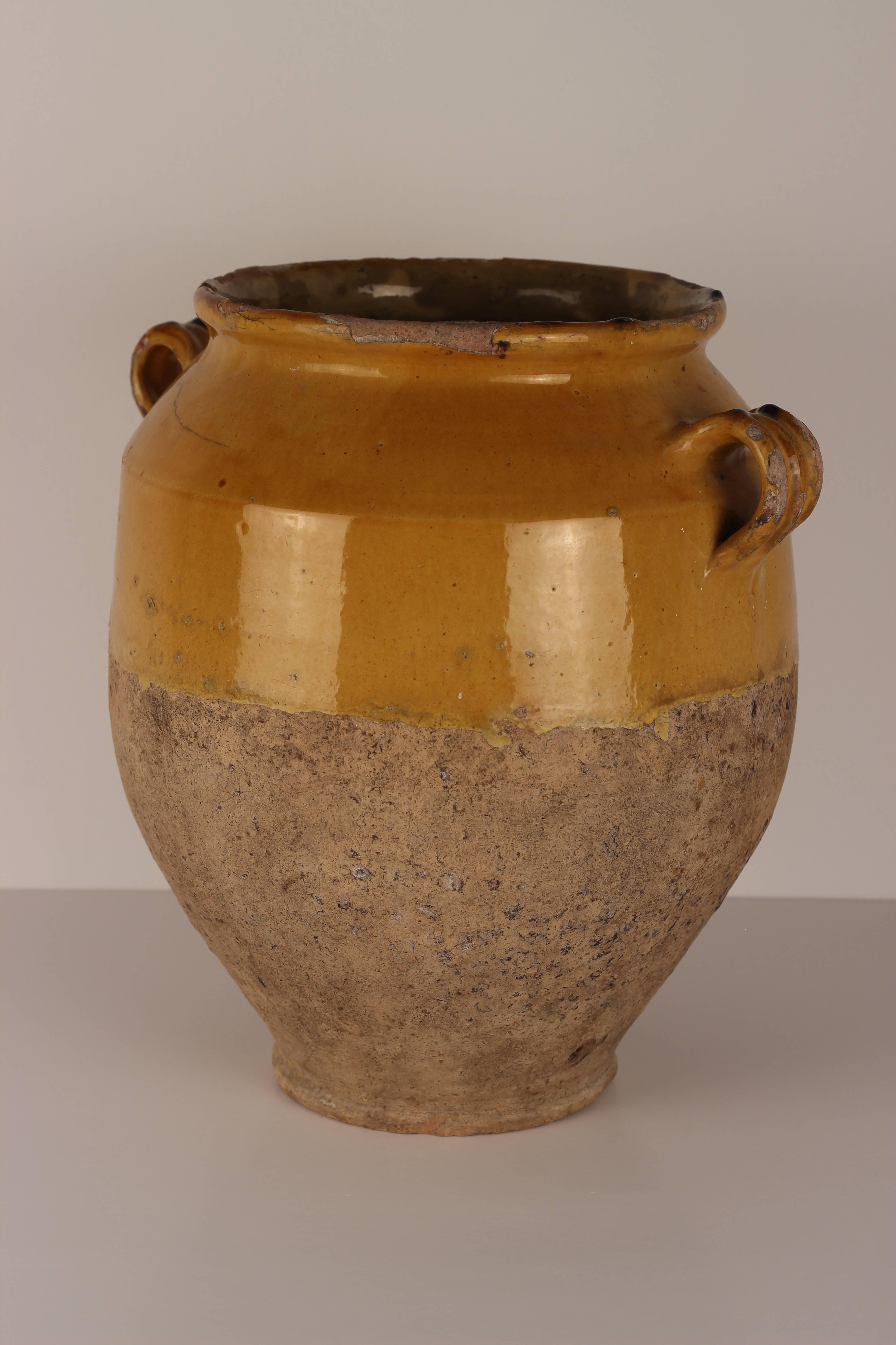Hand-Crafted Confit Pot from the South of France, 19th Century