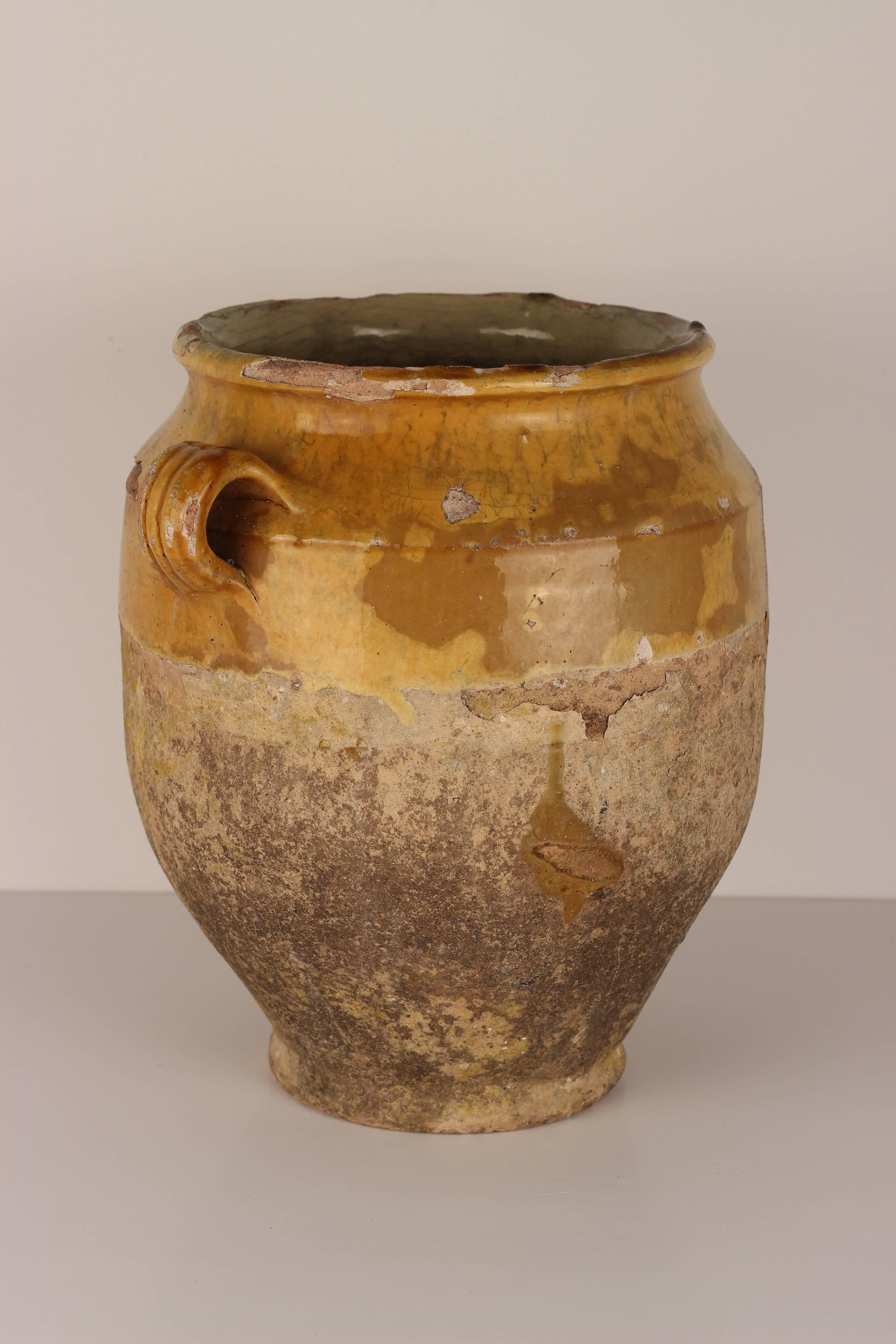 Decorative Confit Pot from the South of France, 19th Century 3