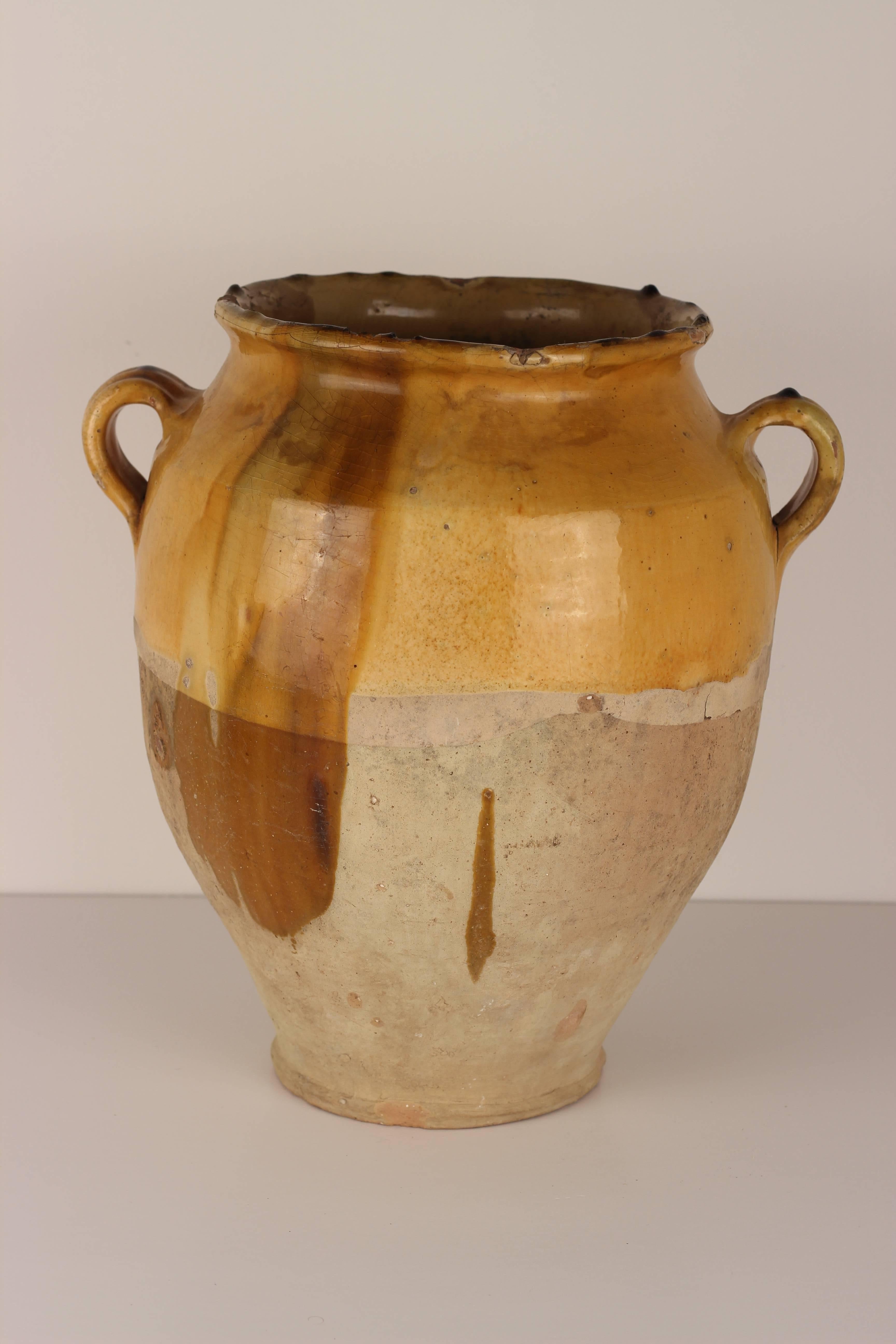 French Provincial Confit Pot from the South of France, 19th Century