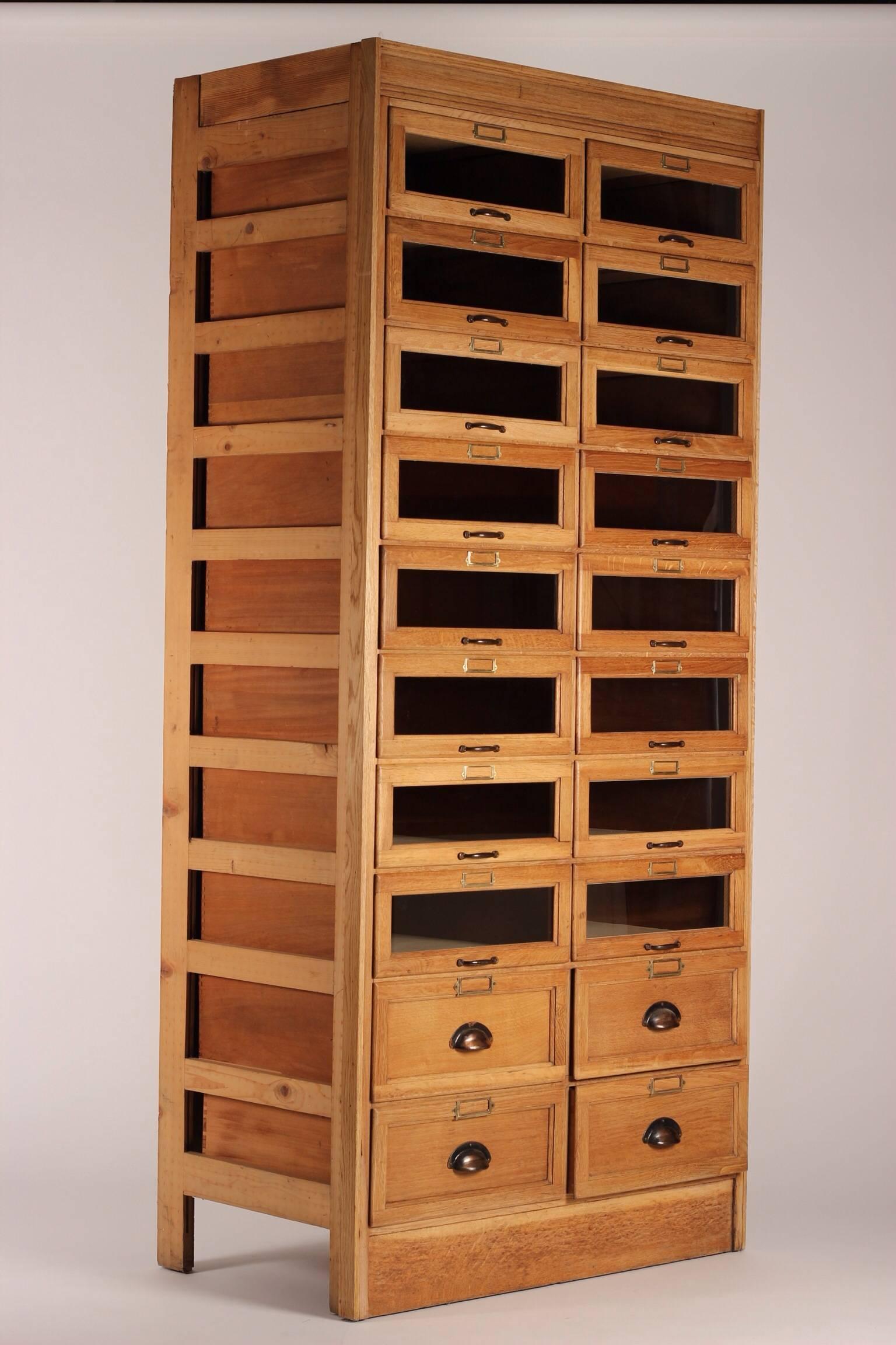 Edwardian 20th Century Gentlemans Haberdashery Display Cabinet