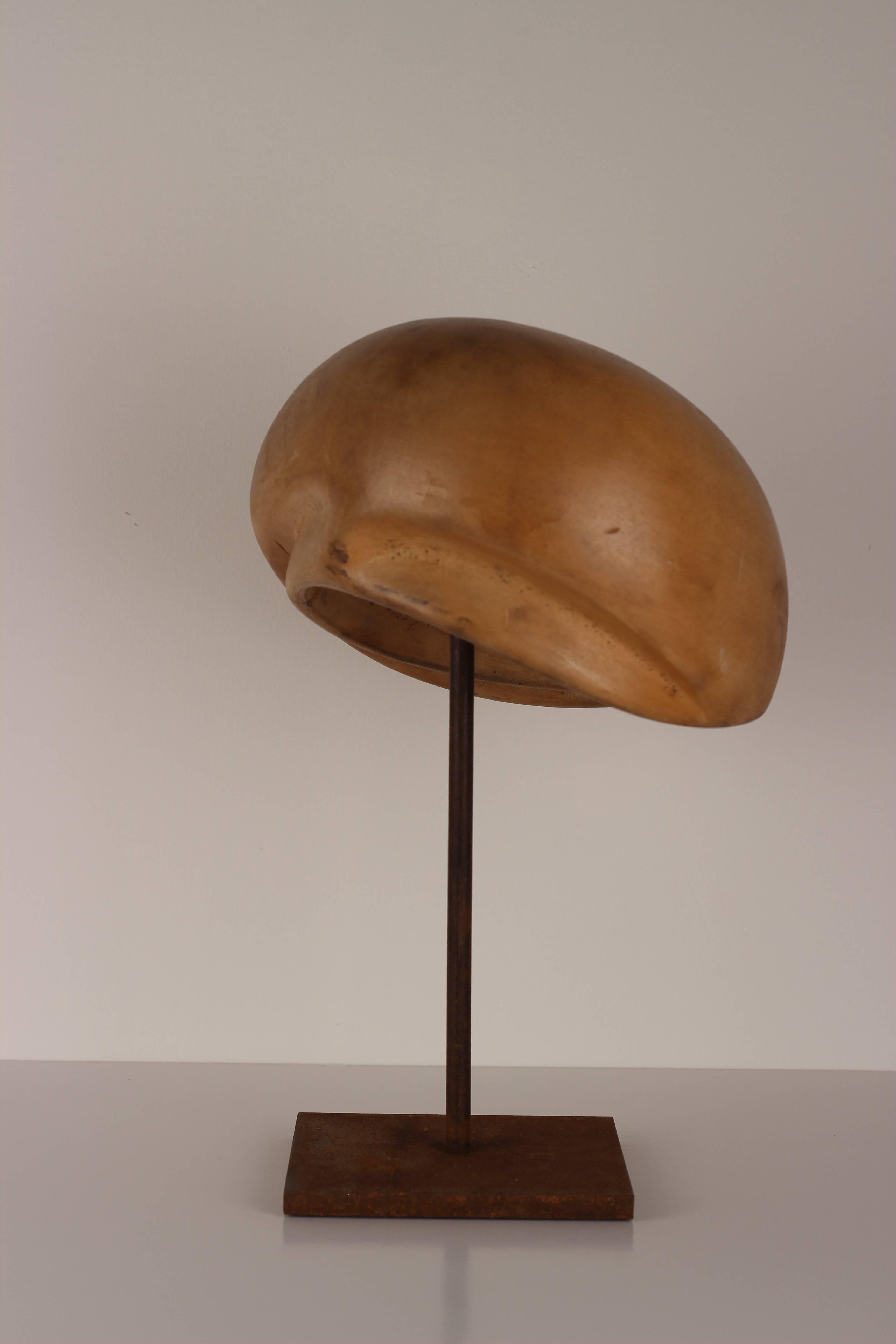 Early 20th Century Milliner Wooden Hat Block from Florence, Italy 2