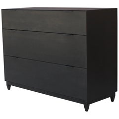 Oxide, Custom Dresser or Handmade Chest of Drawers in Matte Black and Wood