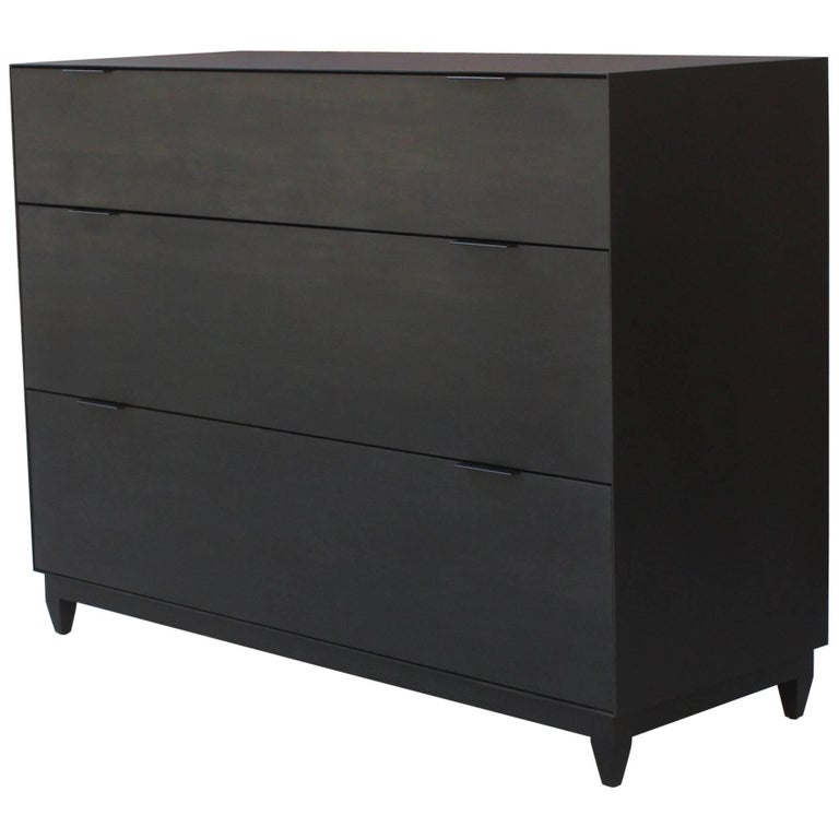 Oxide, Custom Dresser or Handmade Chest of Drawers in Matte Black and
