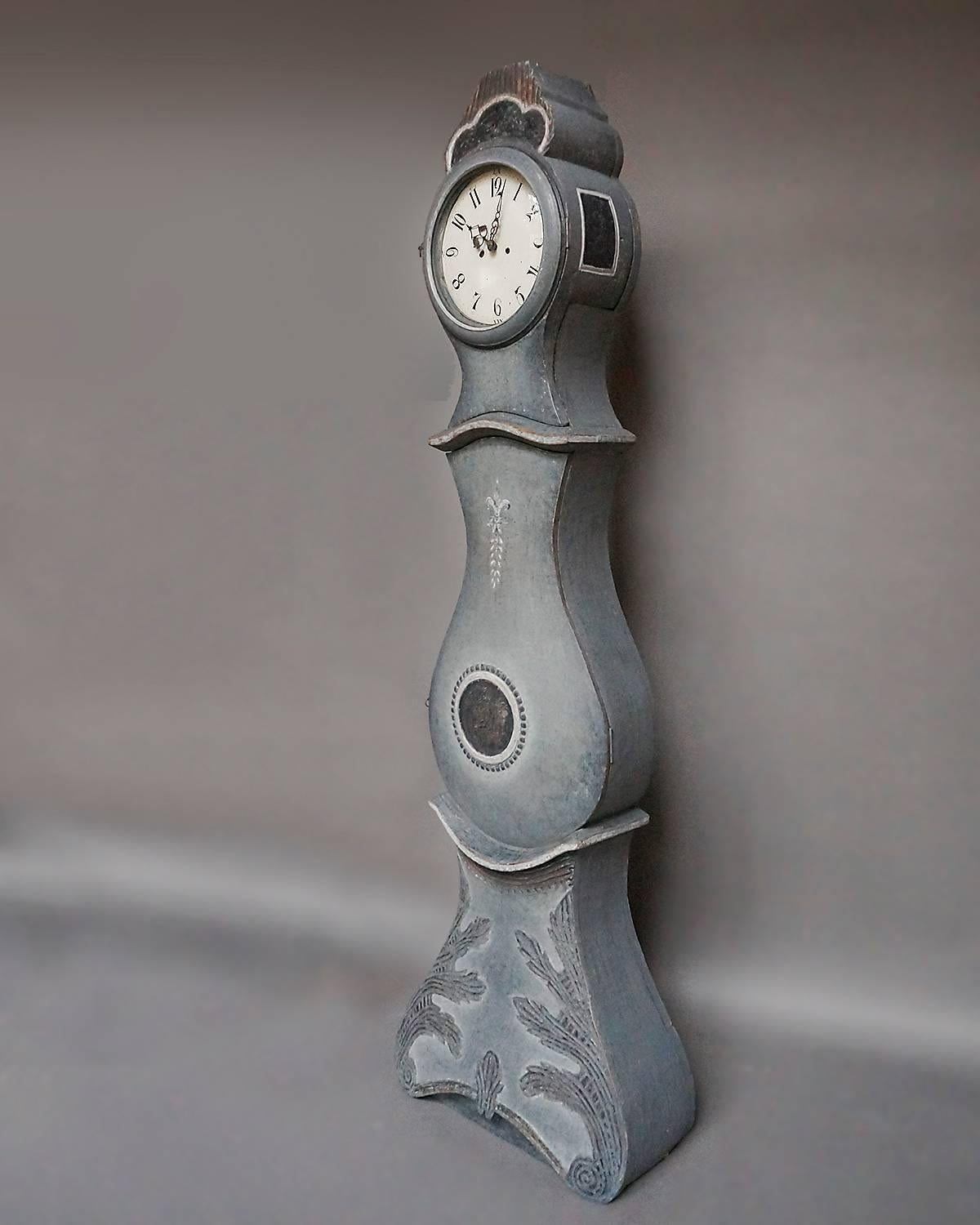 Carved Tall Case Clock by Sven Nilsson Morin