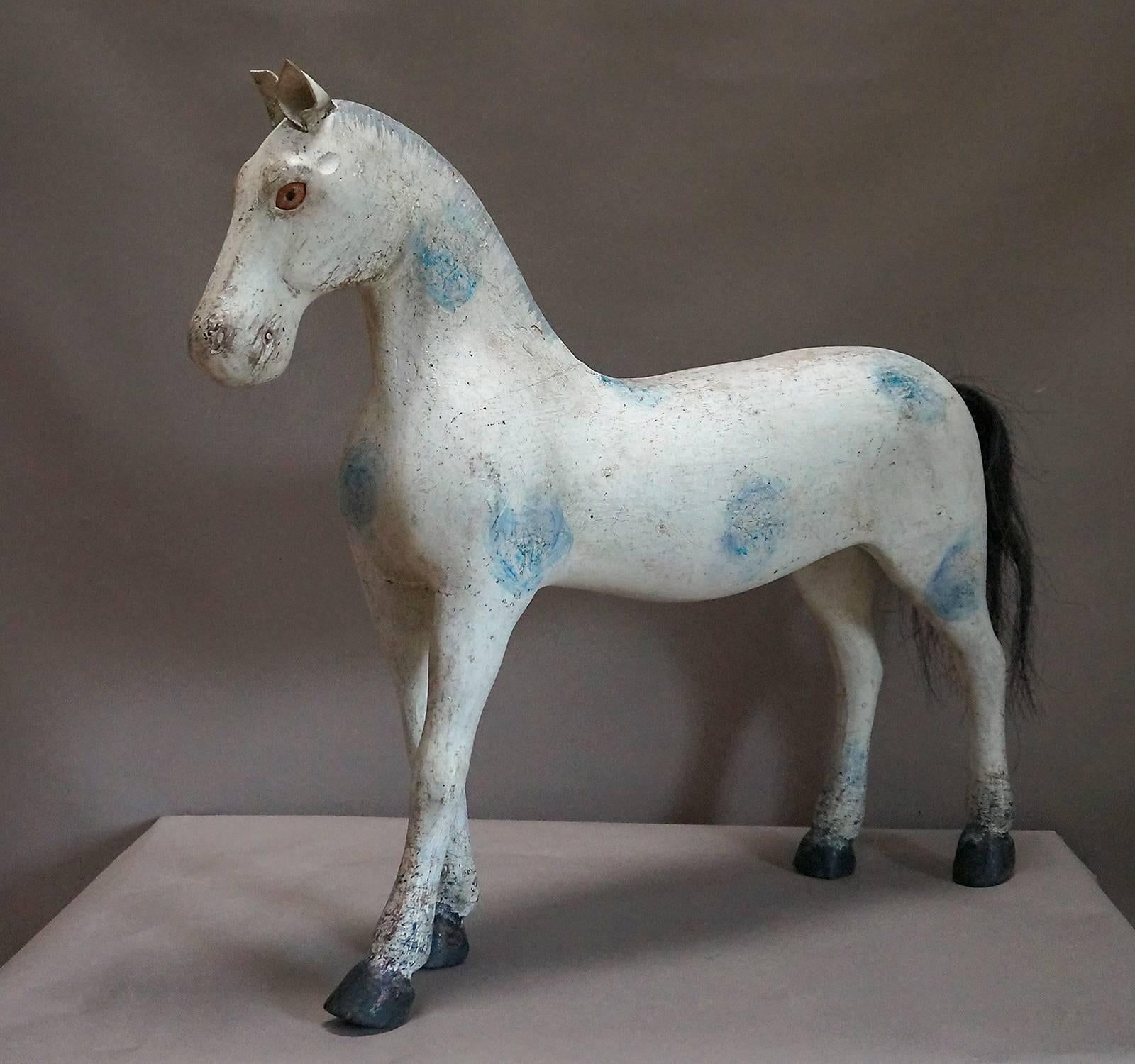 Carved Swedish Horse from the Gemla Toy Factory