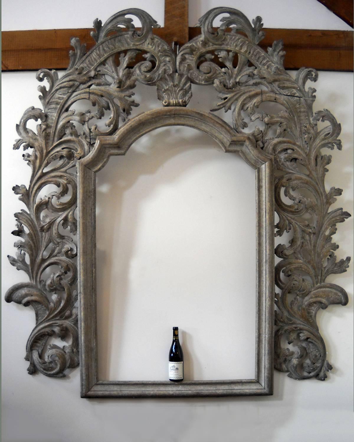 Monumental Carved Baroque Frame For Sale at 1stDibs