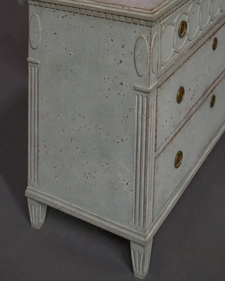 ThreeDrawer Chest with Ring Weave Frieze at 1stDibs