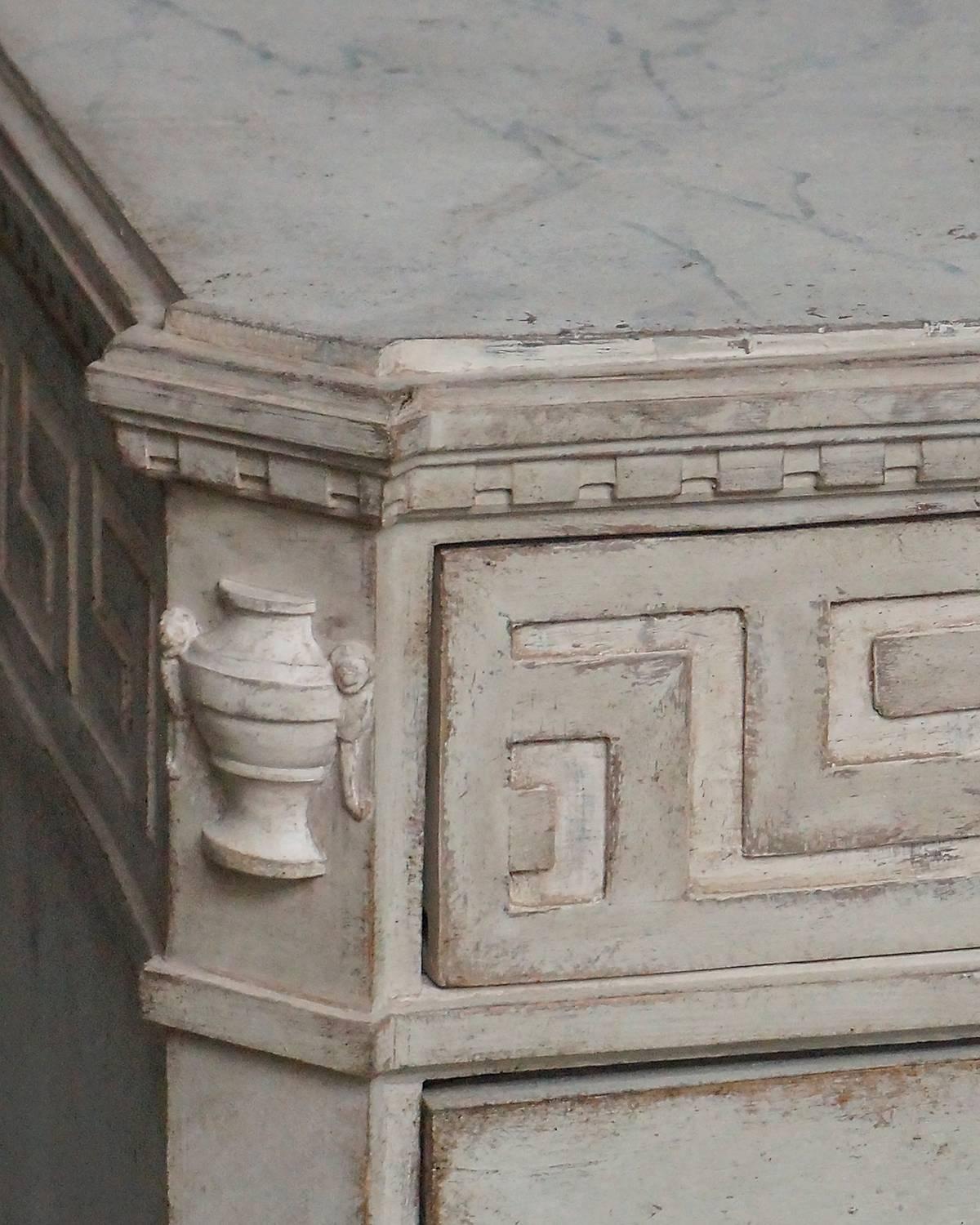 Swedish Four-Drawer Neoclassical Commode