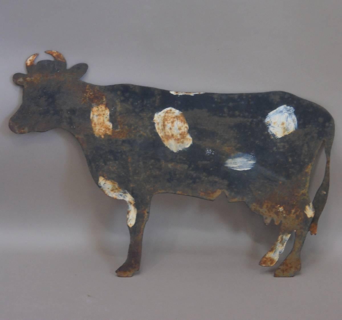 Country Painted Danish Cow Sign