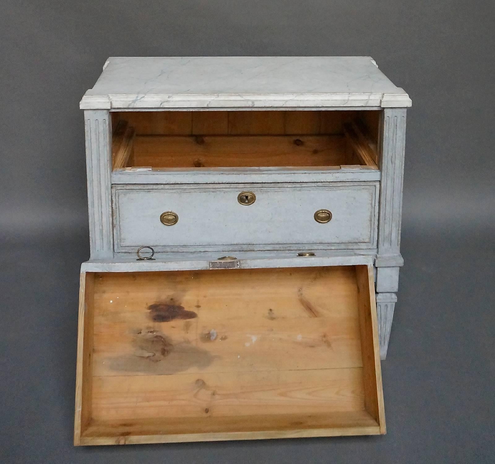 19th Century Pair of Swedish Neoclassical Two-Drawer Chests