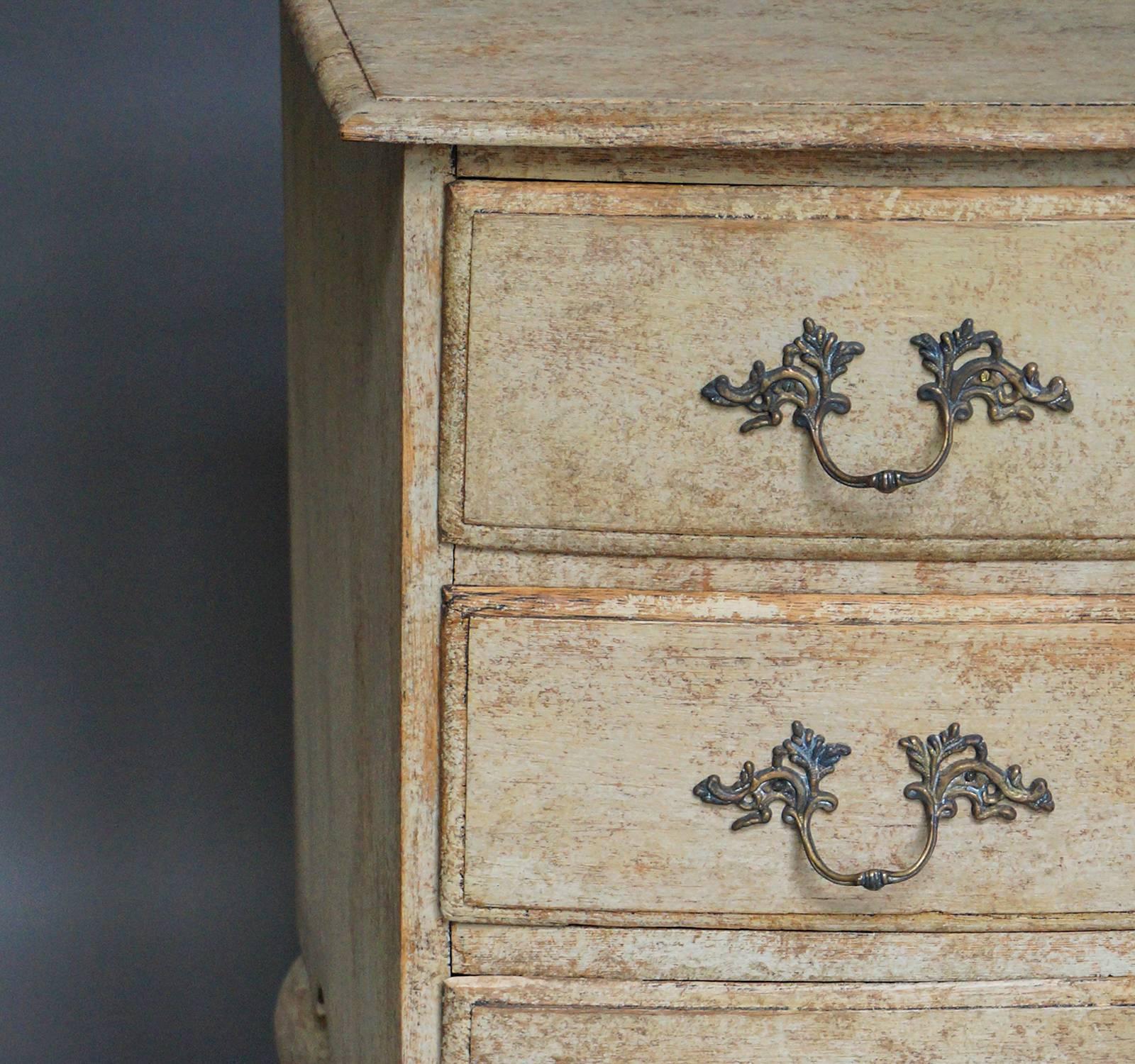 18th Century Period Swedish Rococo Chest of Drawers