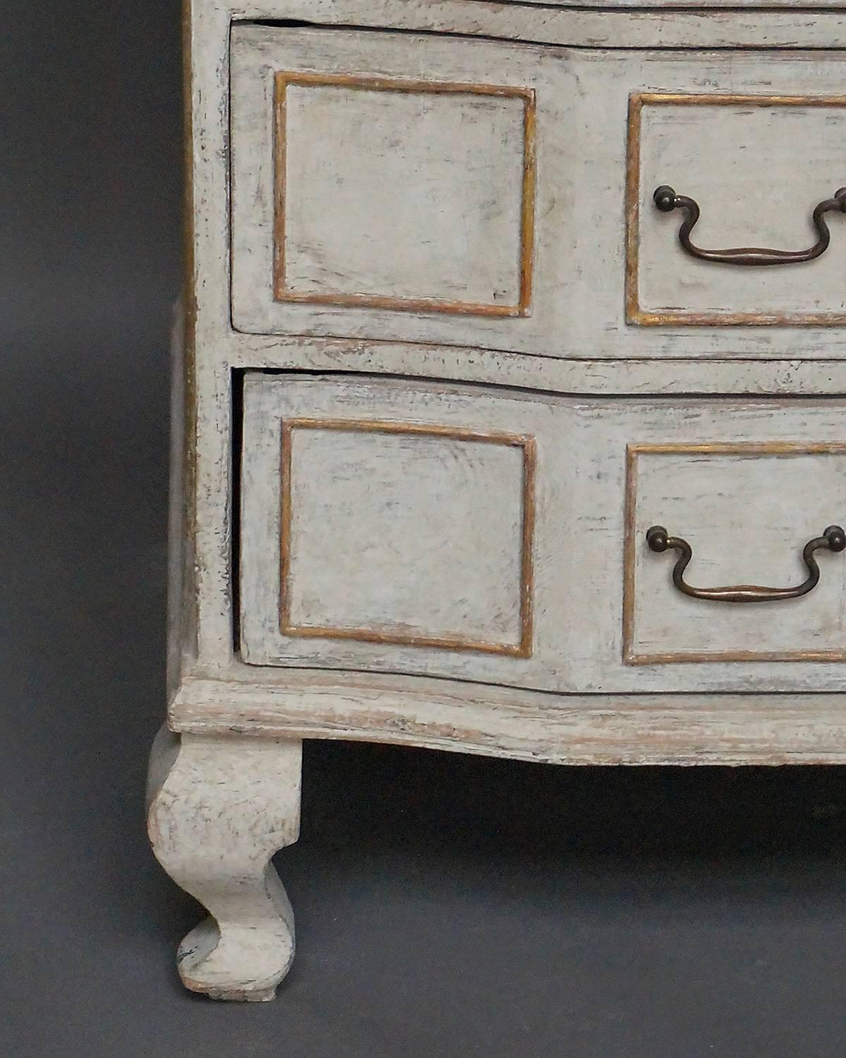 18th Century Early Swedish Rococo Chest of Drawers