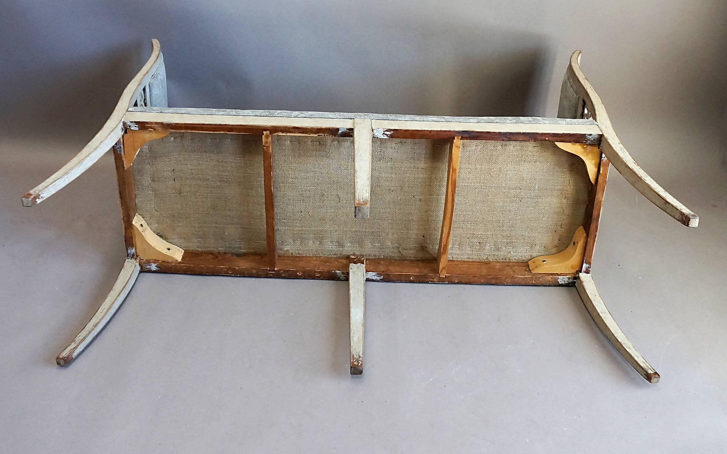 Upholstery Period Gustavian Window Bench