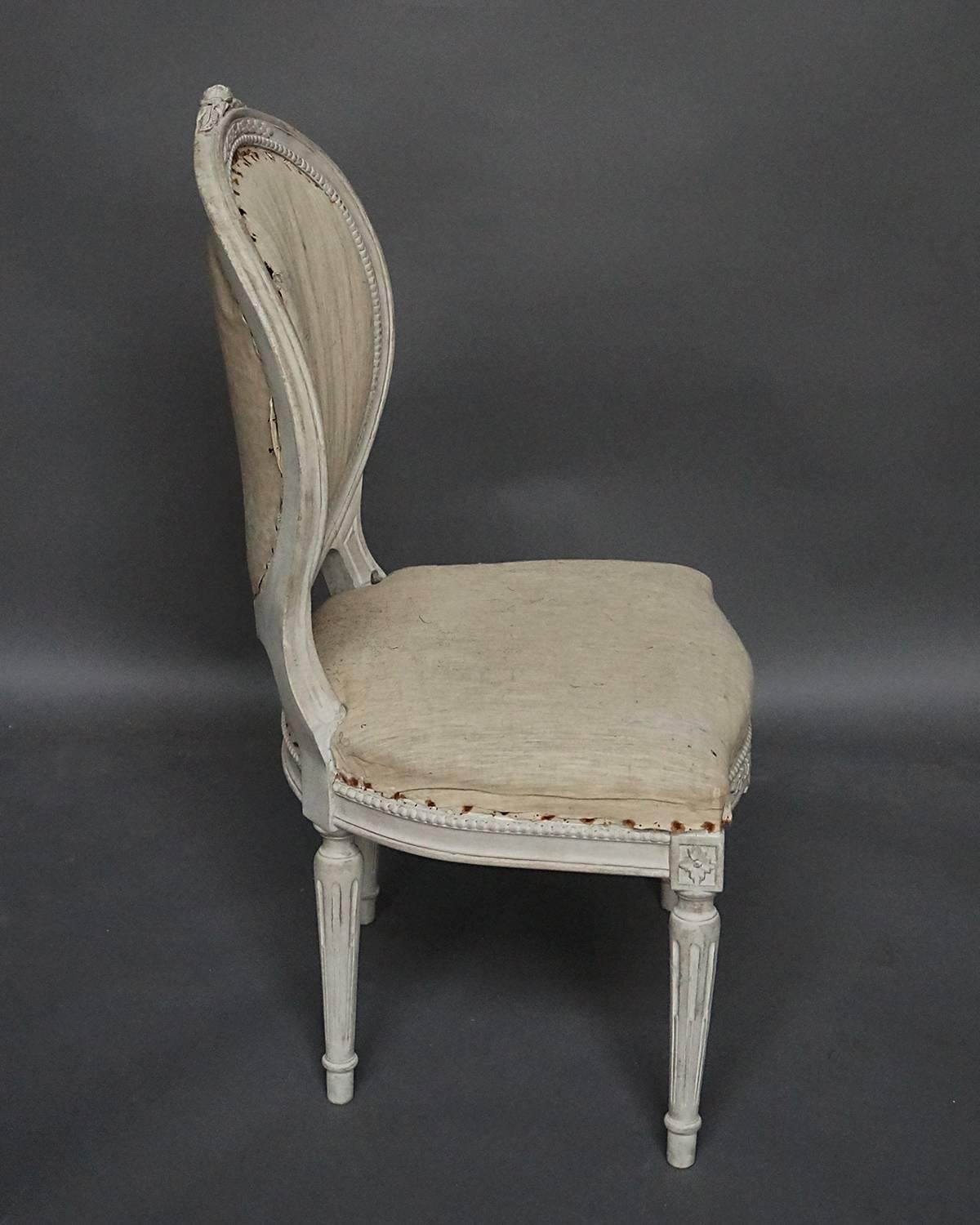 19th Century Set of Four Gustavian Style Side Chairs