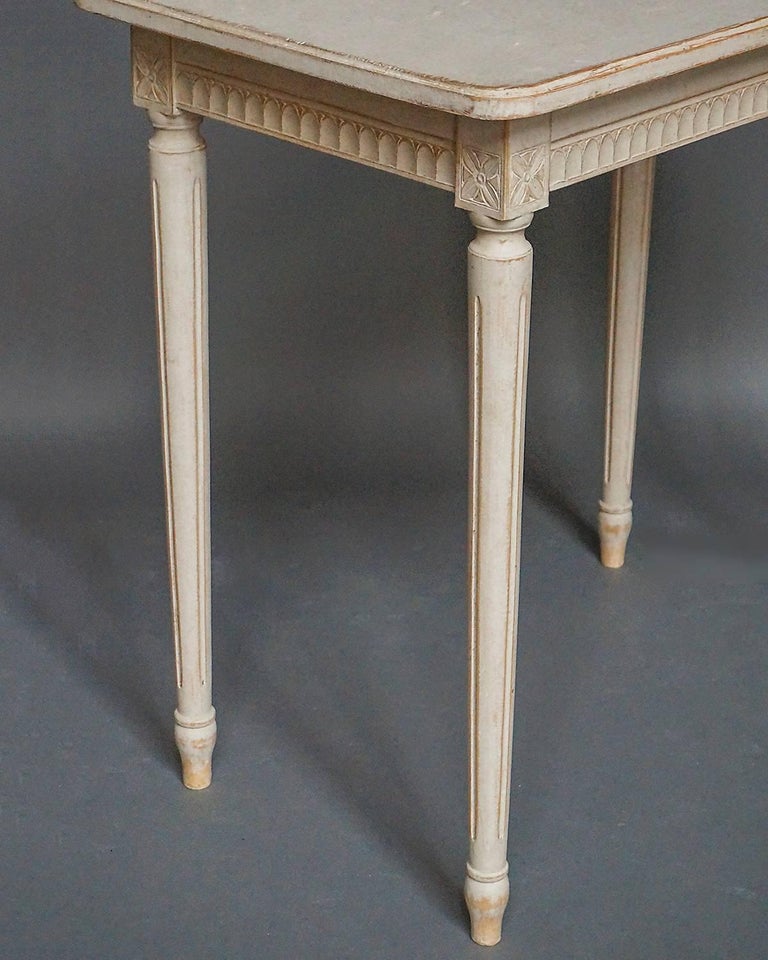 Pair of Simple Gustavian Style Side Tables at 1stDibs
