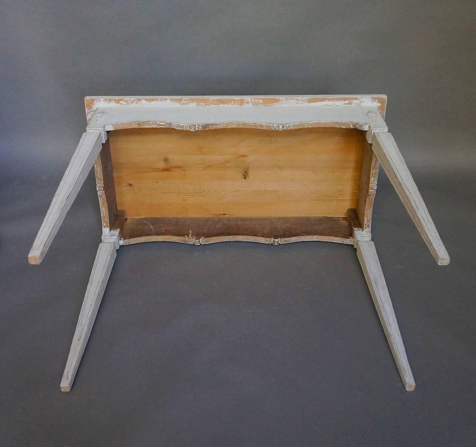 Gustavian Style Console Table In Good Condition In Great Barrington, MA