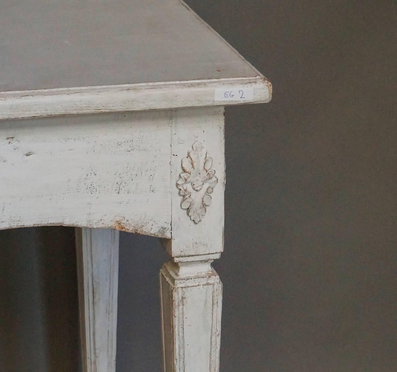 Painted Gustavian Style Console Table