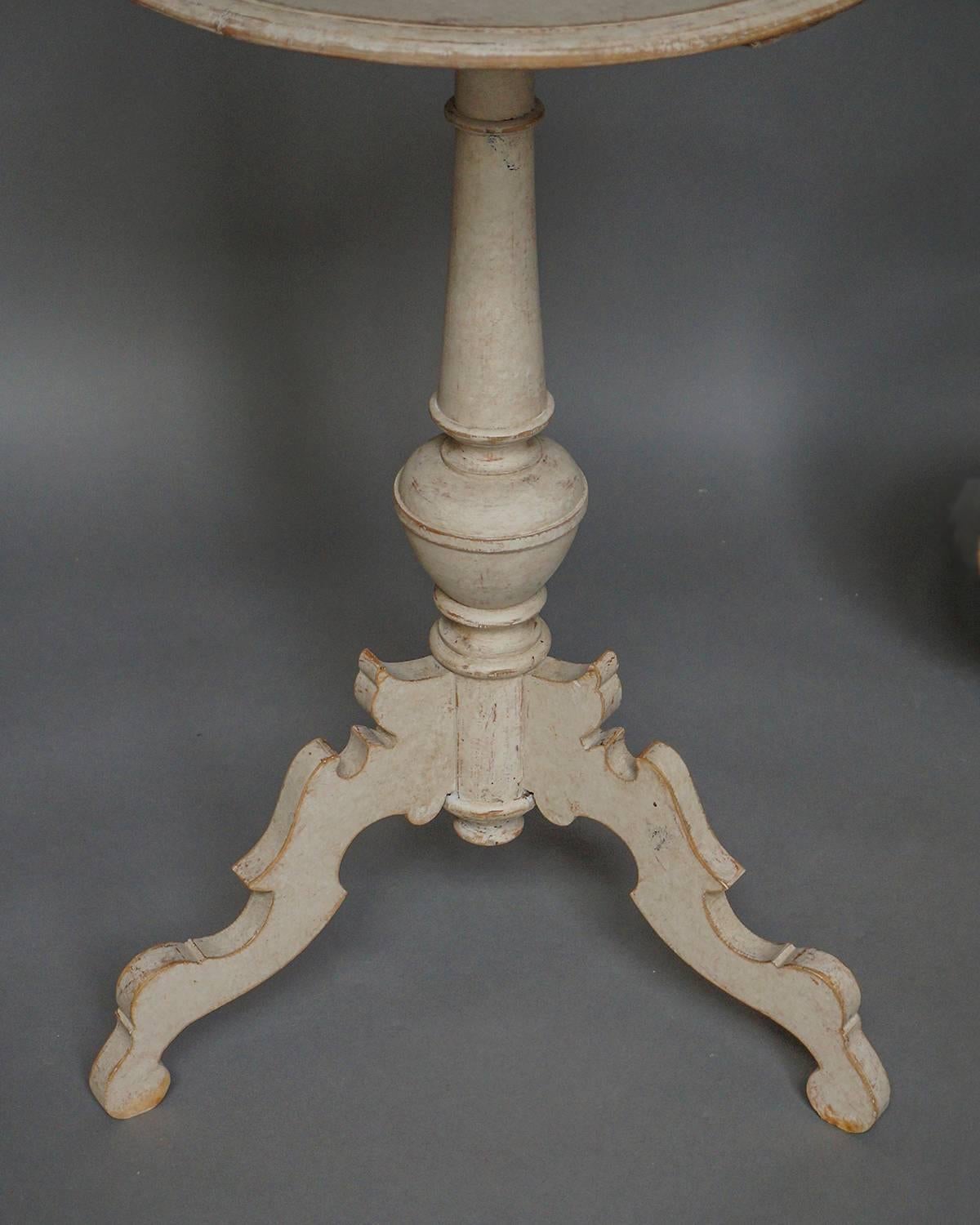 Rococo Revival Antique Swedish Pedestal Table