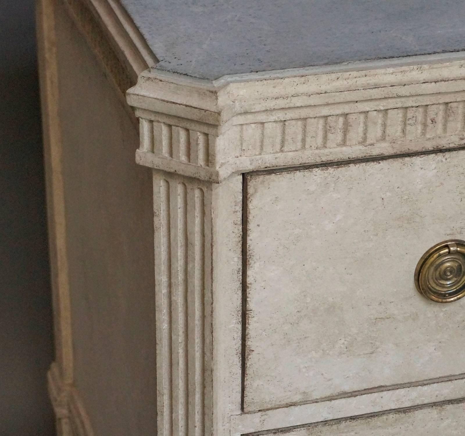Pine Pair of Gustavian Style Two-Drawer Chests
