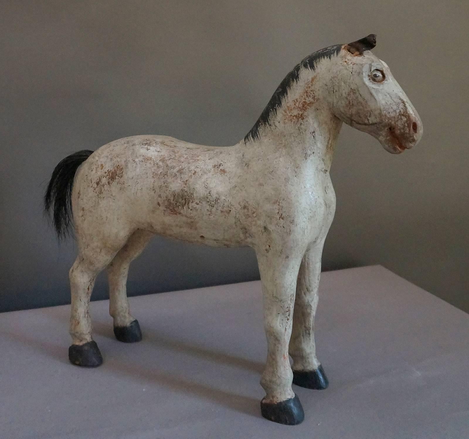 19th Century Swedish Toy Horse from the Gemla Factory