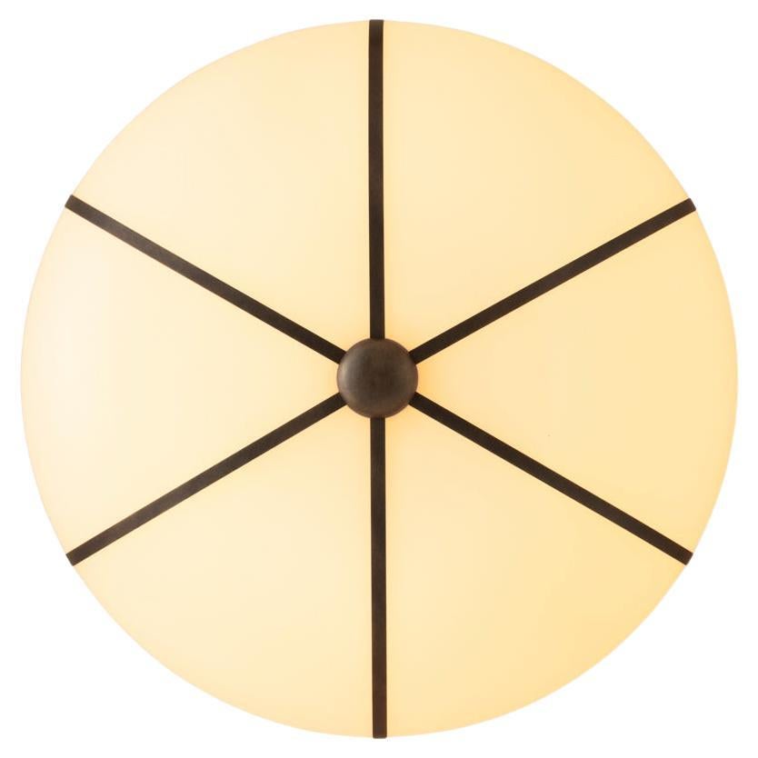 Konekt Rib Sconce - Large Ellipse in Antique Brass