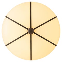 Konekt Rib Sconce - Ellisse grande in ottone antico