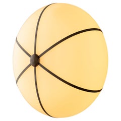 Konekt Rib Sconce - Large Ellipse in Antique Brass