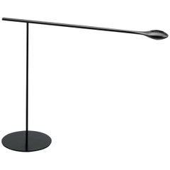 Contemporary minimalistic Carbon table lamp with custom finishes