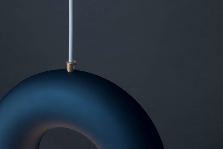 Swedish Rainbow Pendant Lamp 21th Century Modernist Contemporary Aluminium Anodized Tube For Sale