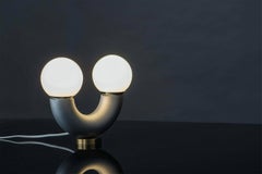 Haha Table Lamp, 21th Century Contemporary Modernist Aluminium Tube Anodized